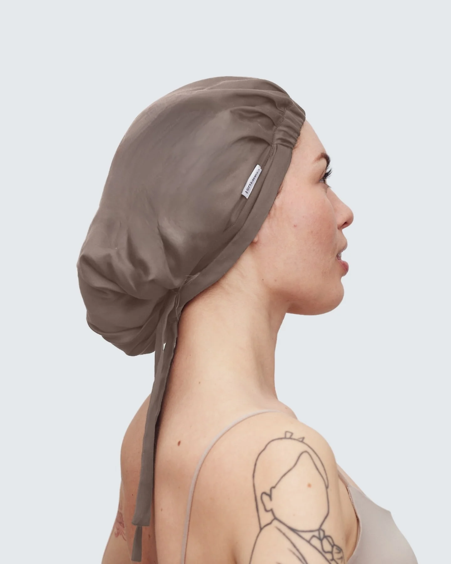 Bamboo Hair Bonnet, Mokka - Image 3