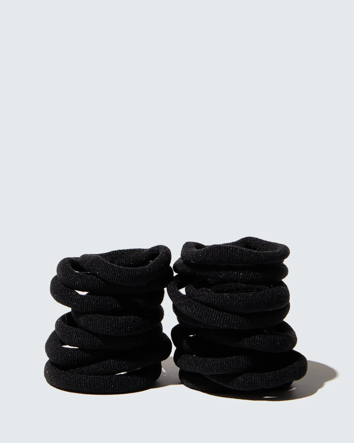 Elastic Hair Ties, 20-Pack, Zwart