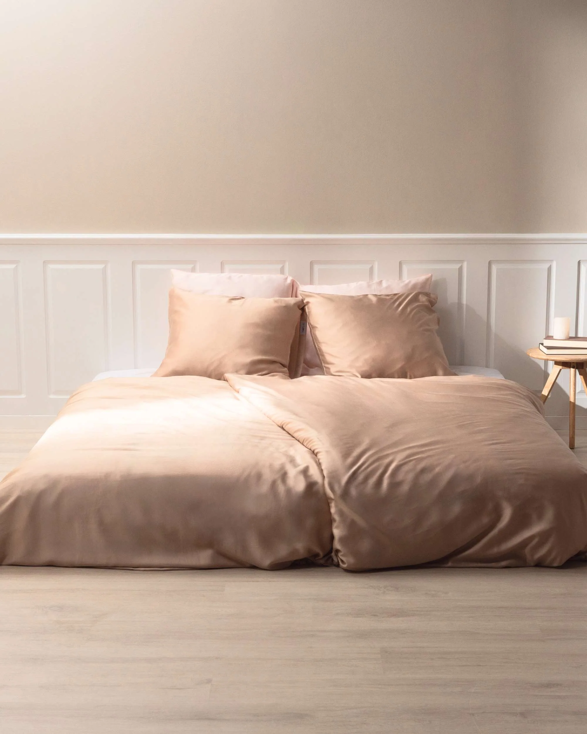 Silky Bamboo Pillowcase, Latte - Image 2