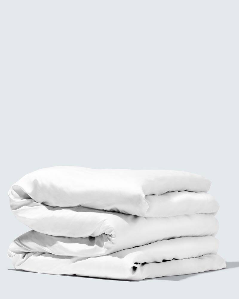 Silky Bamboo Duvet Cover, Parelwit