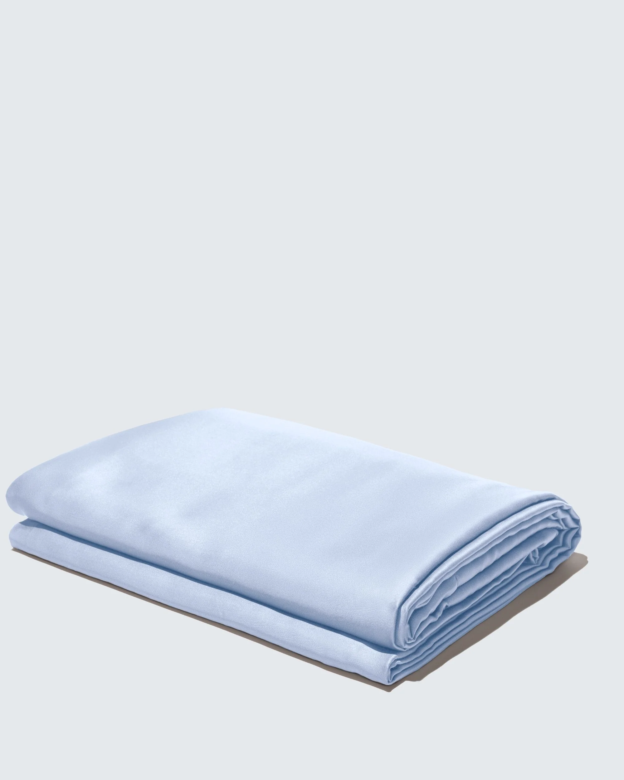 Silky Bamboo Flat Sheet, Helder blauw